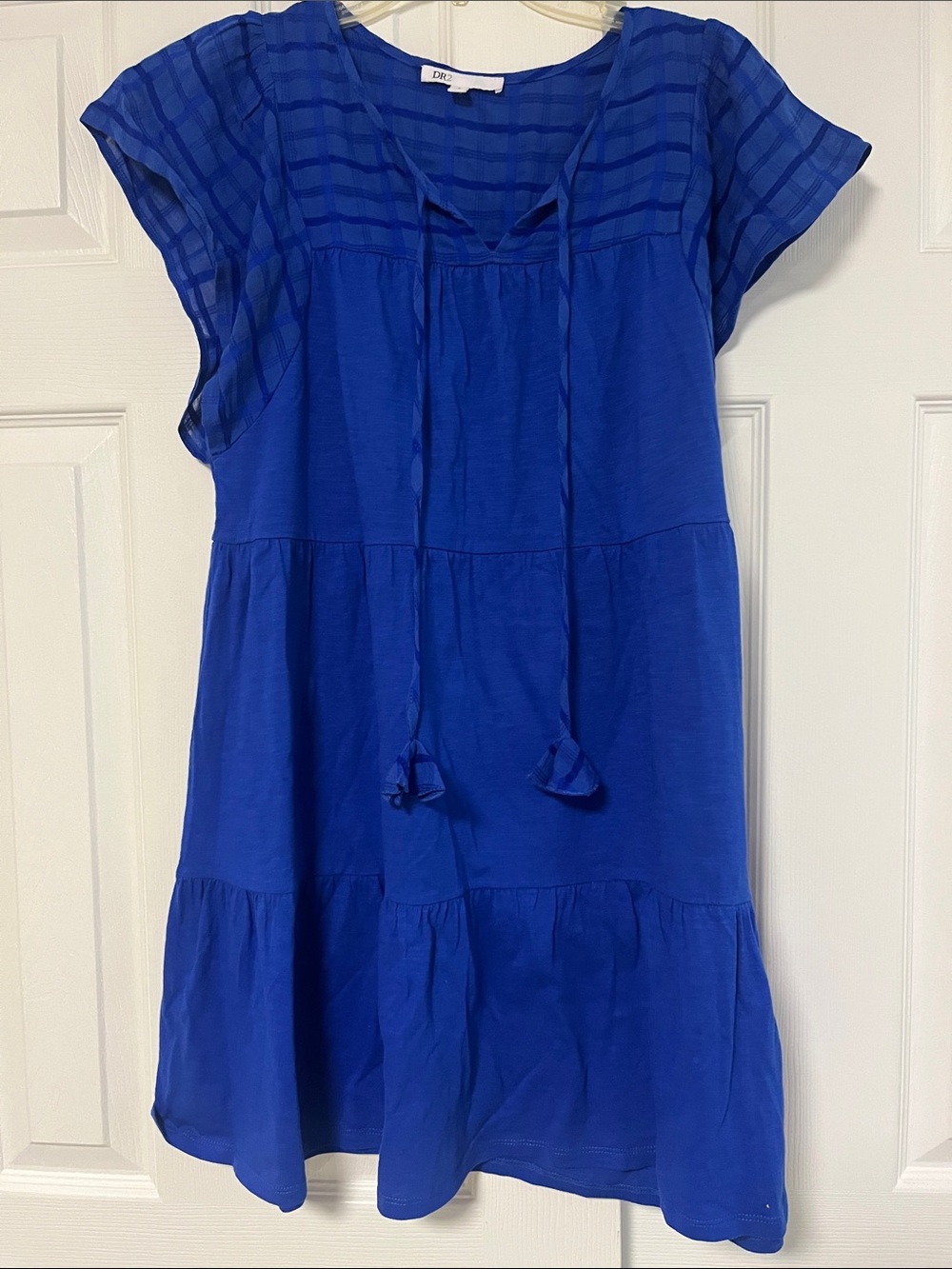 DR2 Short Sleeve Babydoll Tiered Dress